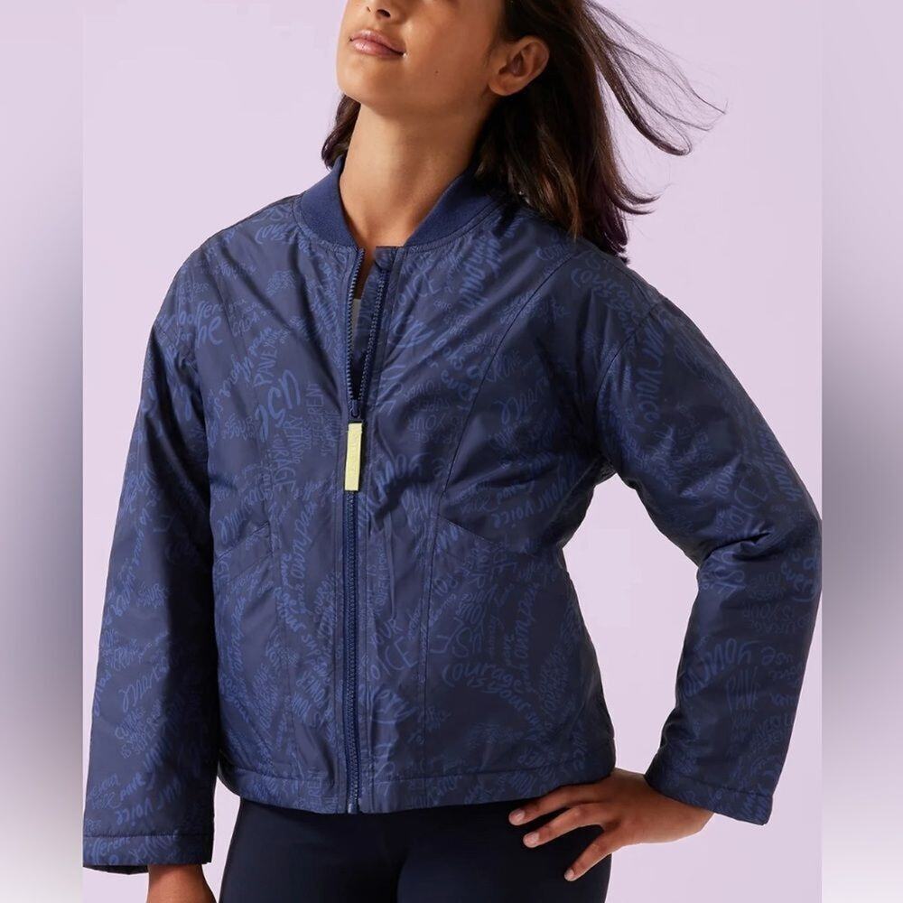 ATHLETA GIRL X SIMONE BILES CONVERTIBLE PACKABLE JACKET XXL /16